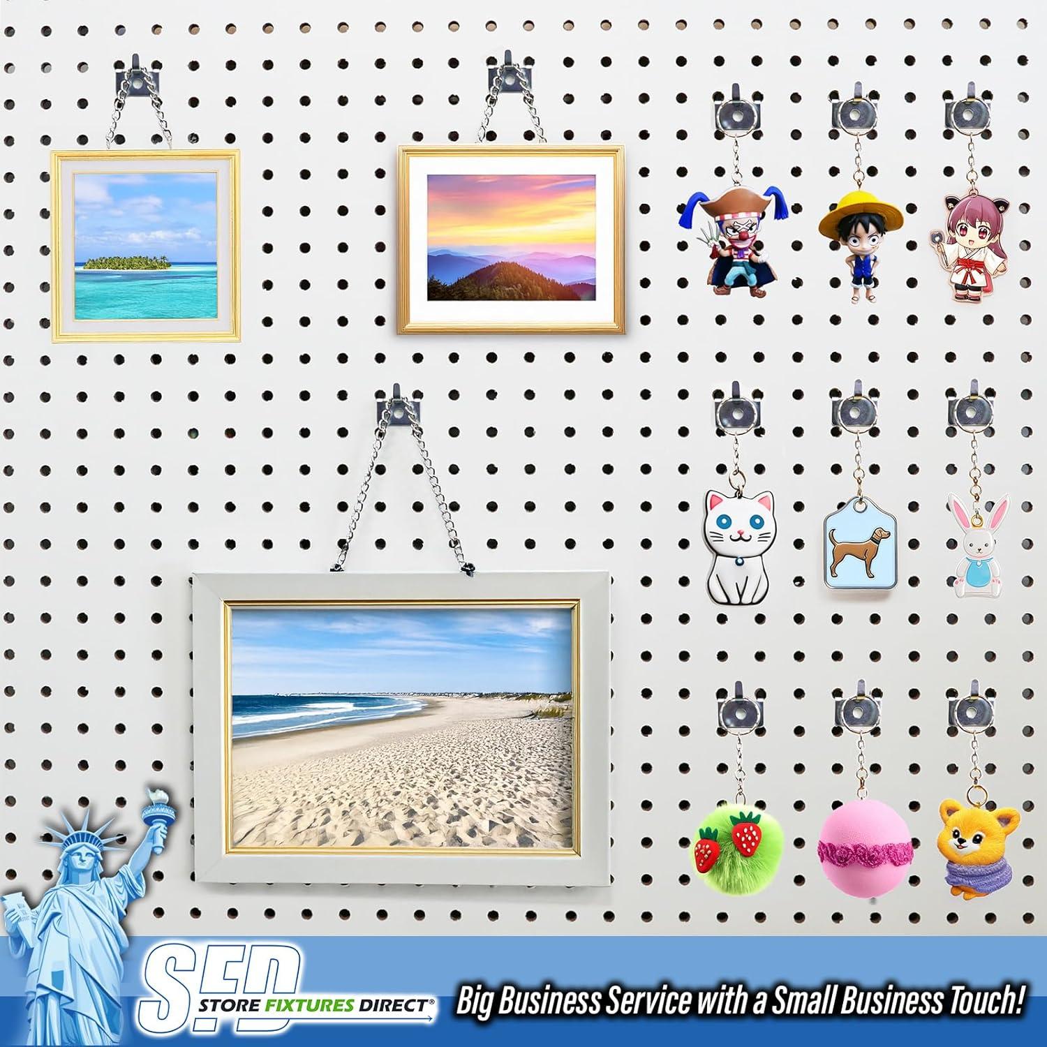 Gancho Utilitario para Tablero Perforado Store Fixtures - Paquete de 10