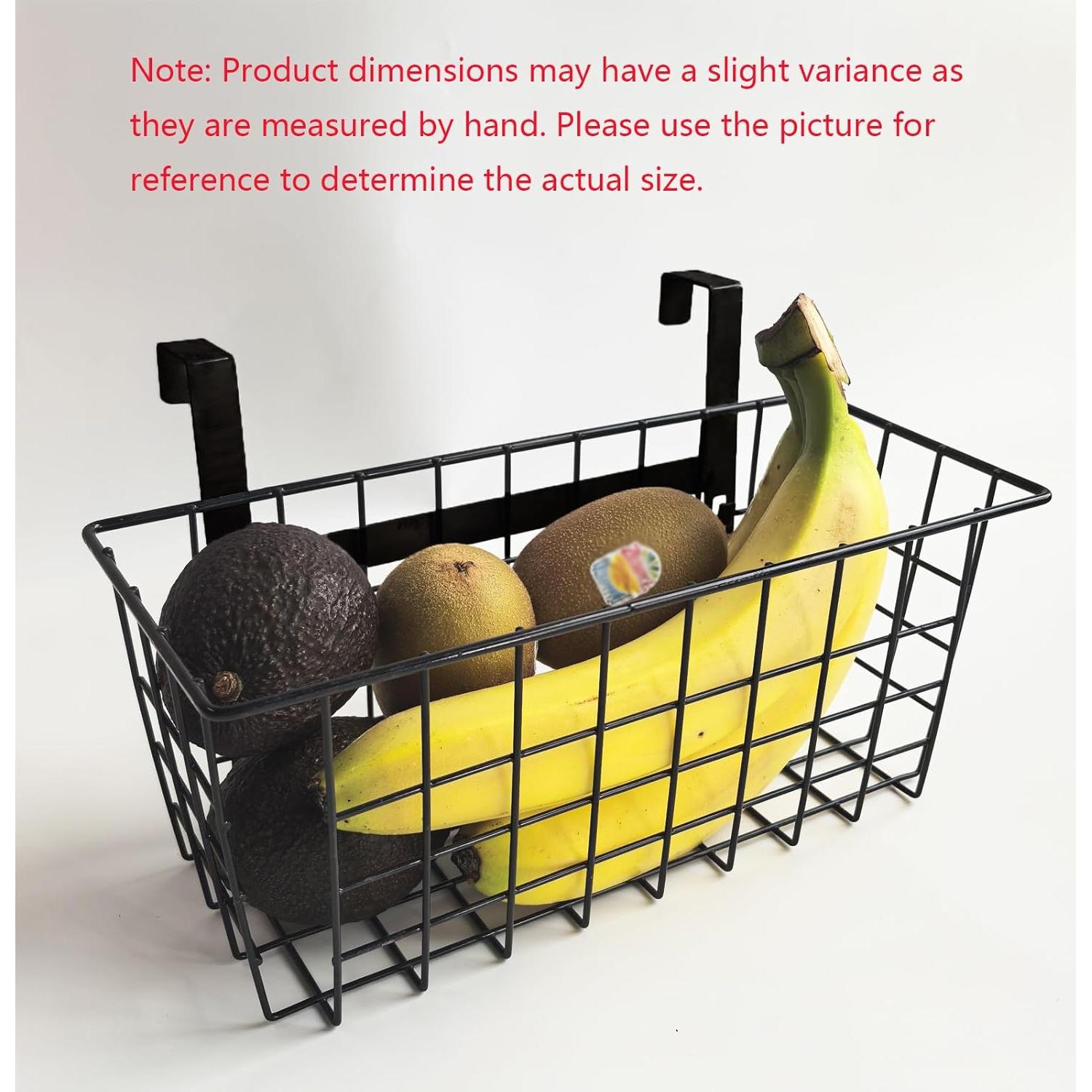 Cestas de Almacenamiento en Rejilla MaraFansie - 2 Paquetes, Negro