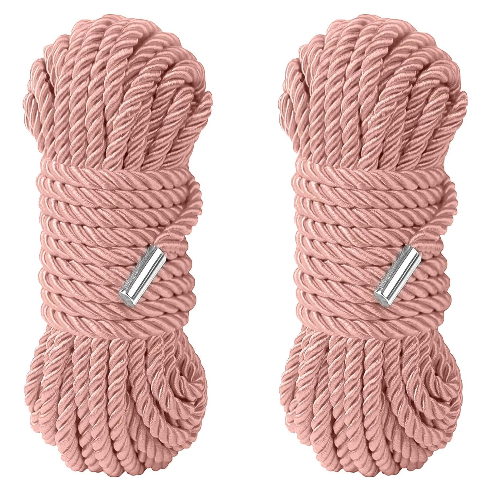 Cuerda de Nylon de Seda Suave WEGO 20m Rosa Claro Paquete de 2