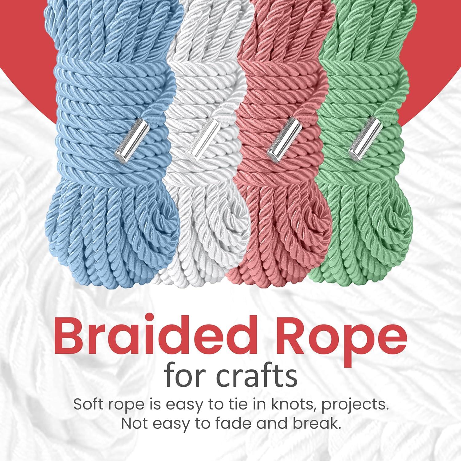 Cuerda de Nylon de Seda Suave WEGO 20m Rosa Claro Paquete de 2