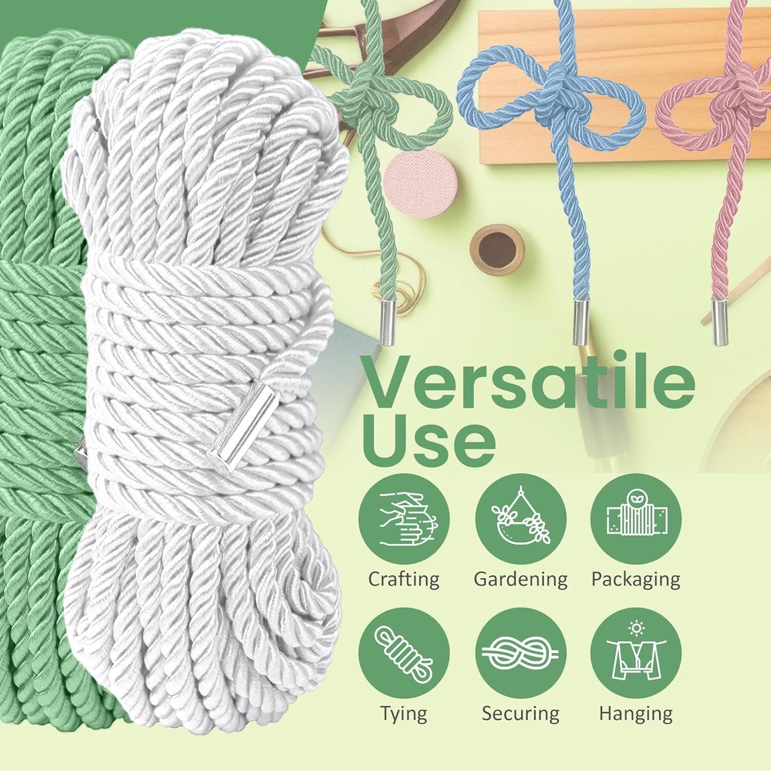 Cuerda de Nylon de Seda Suave WEGO 20m Rosa Claro Paquete de 2