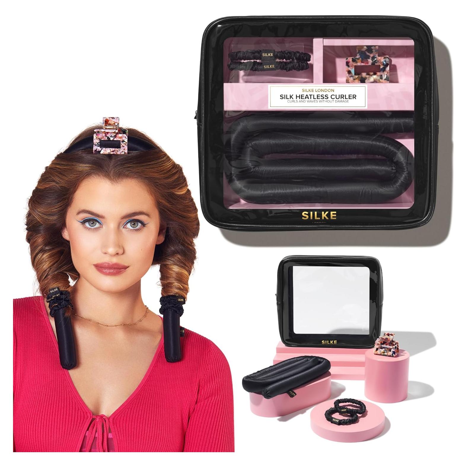 Rulos de Pelo Sin Calor SILKE - Set de Seda Negra 26x24cm