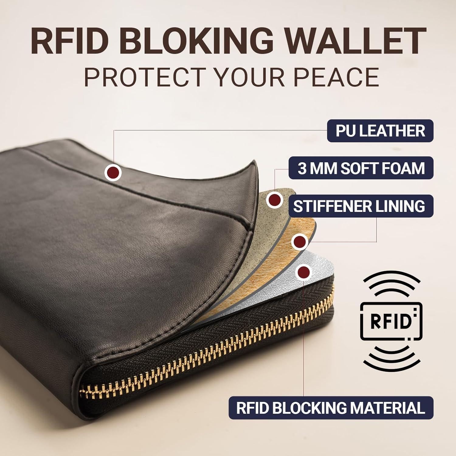 Organizador de Documentos de Viaje Apadi - Cartera Pasaporte RFID