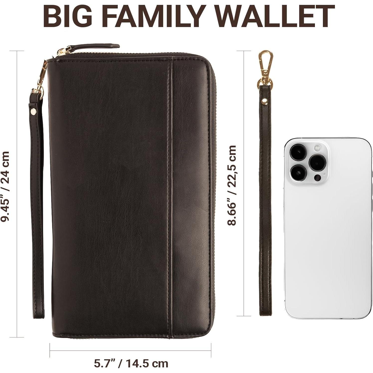 Organizador de Documentos de Viaje Apadi - Cartera Pasaporte RFID