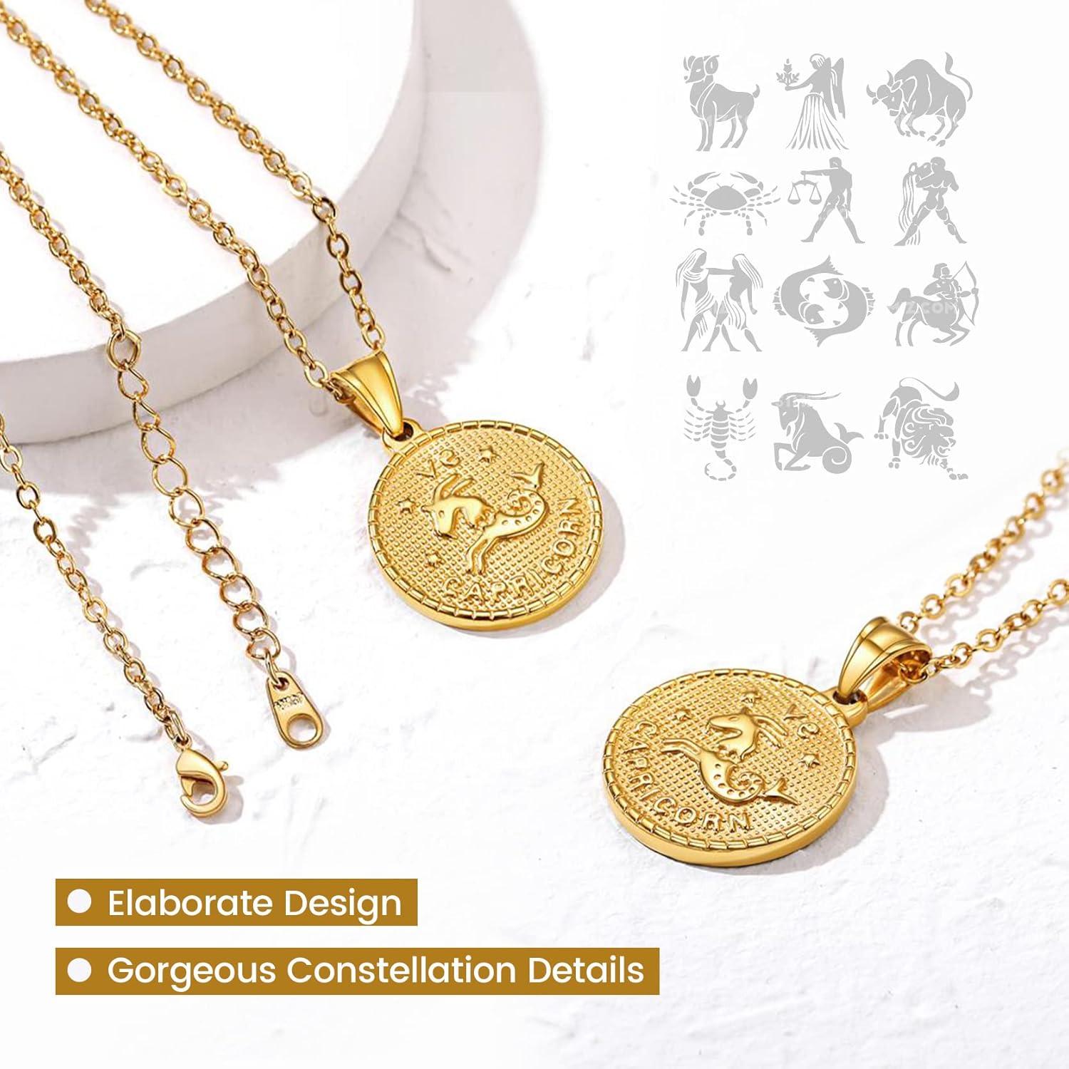 Collar Zodiacal de Oro GoldChic Aries 25mm Ajustable 50.8cm