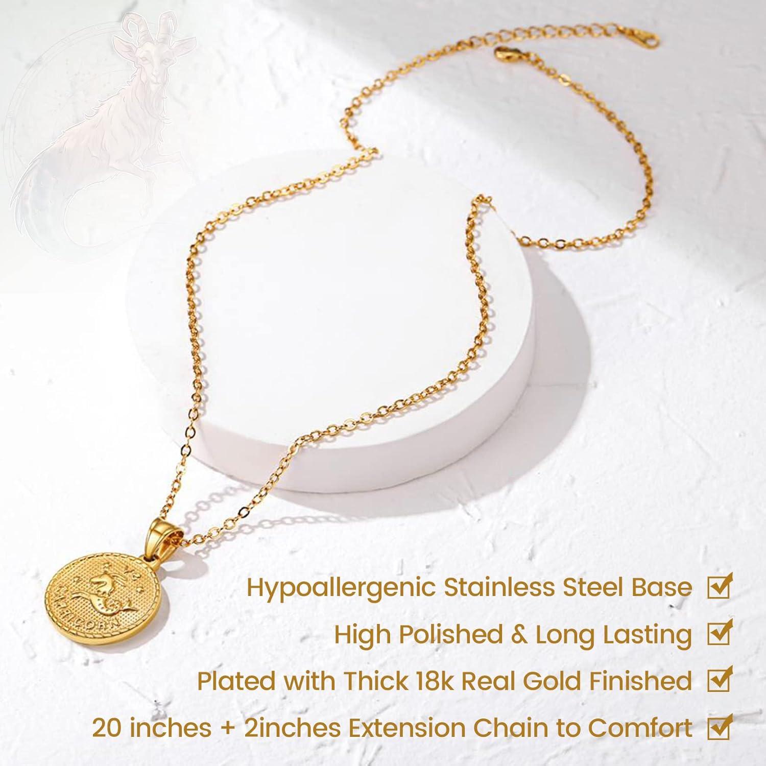 Collar Zodiacal de Oro GoldChic Aries 25mm Ajustable 50.8cm