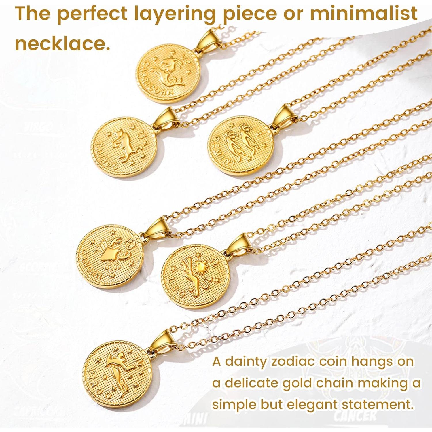 Collar Zodiacal de Oro GoldChic Aries 25mm Ajustable 50.8cm