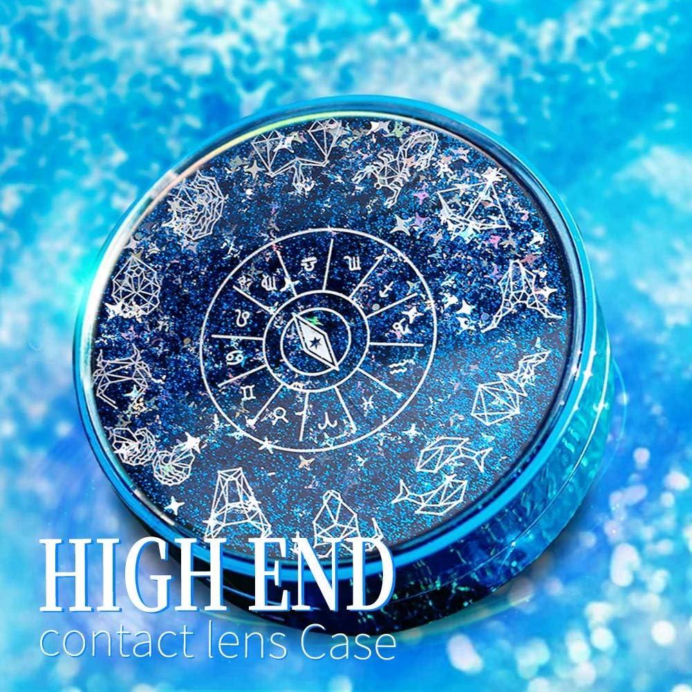 Estuche para Lentes de Contacto Ofone Azul 5 en 1 con Accesorios