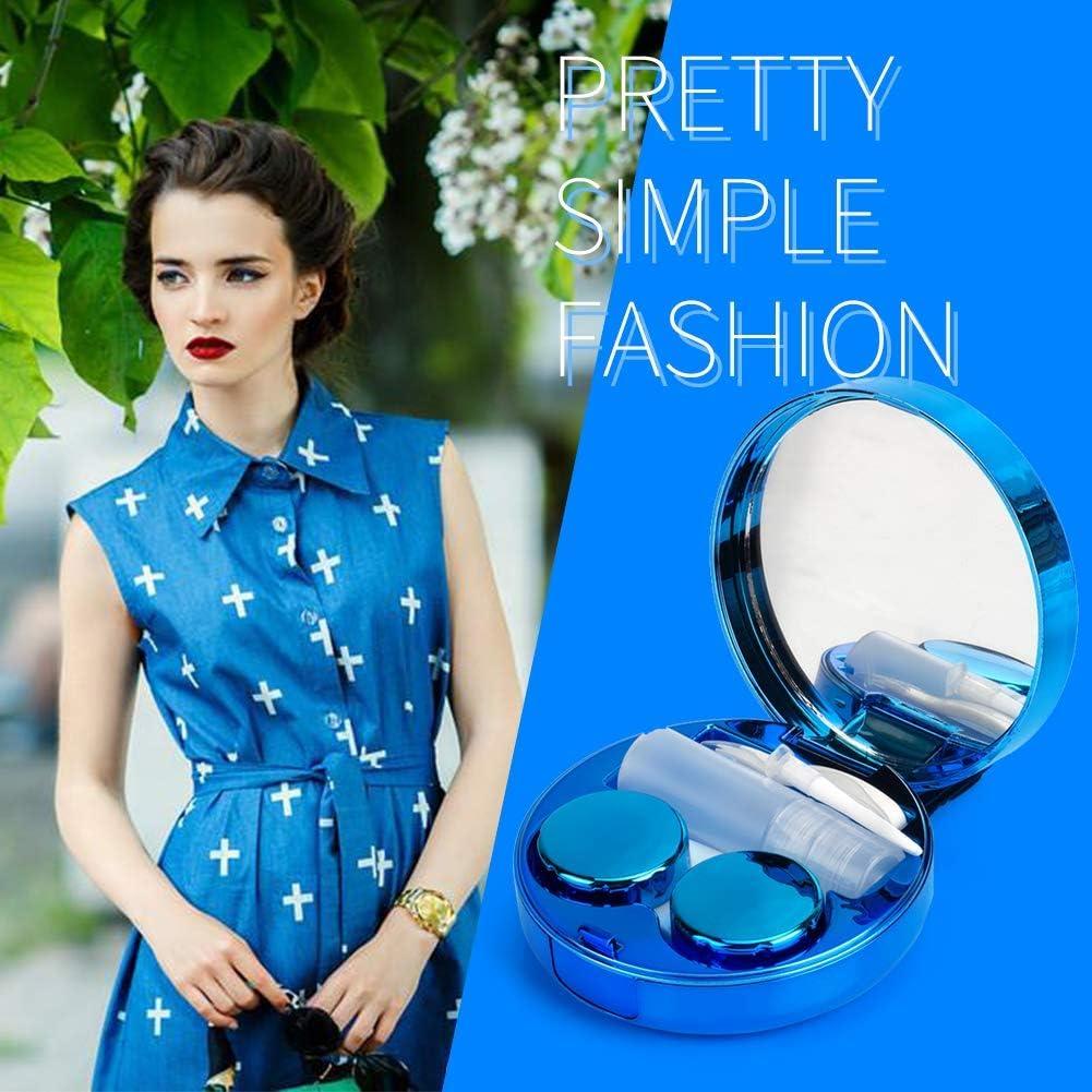 Estuche para Lentes de Contacto Ofone Azul 5 en 1 con Accesorios