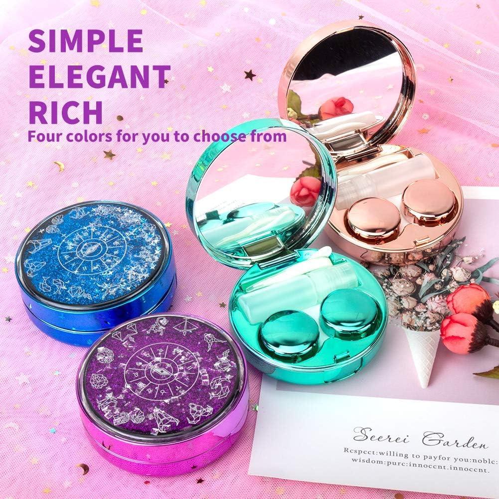 Estuche para Lentes de Contacto Ofone Azul 5 en 1 con Accesorios