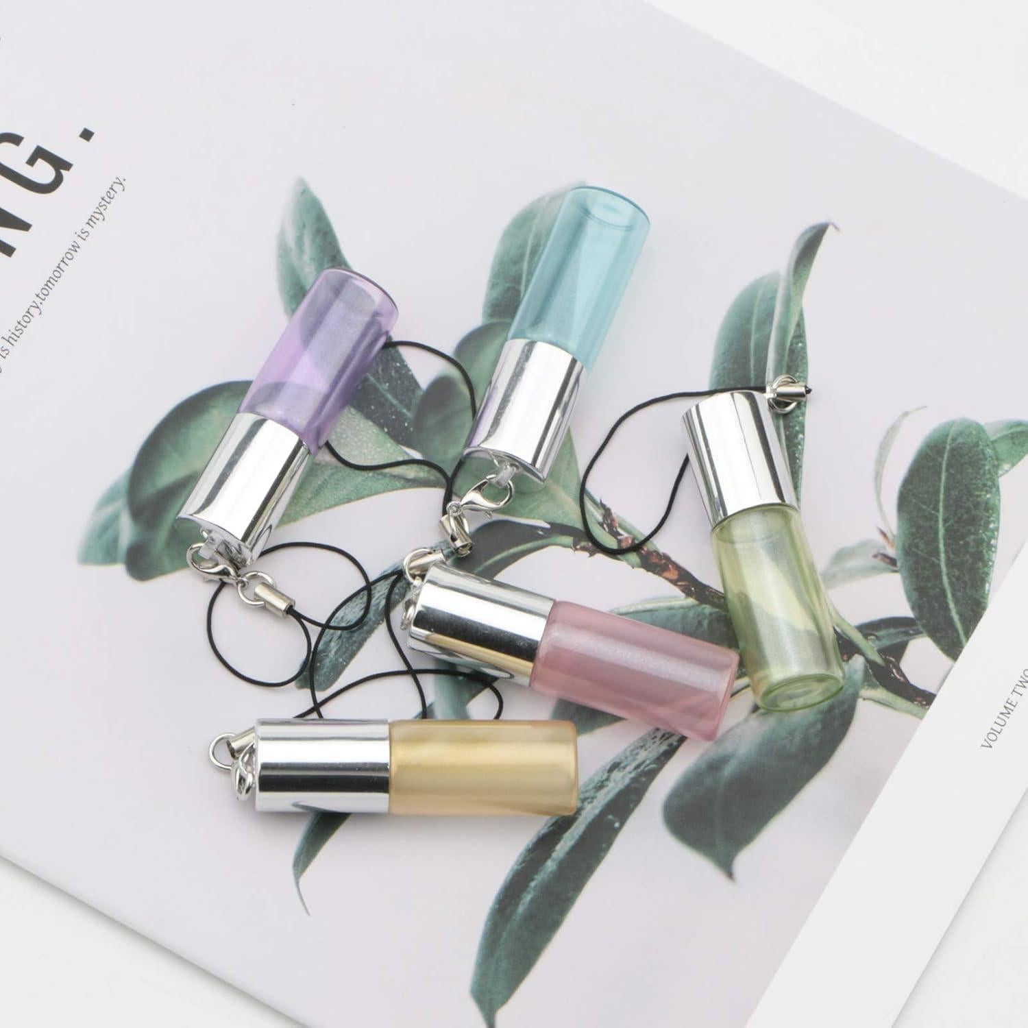 Juego de 10 Botellas de Vidrio Roll-on 5ml Newzoll para Aceites