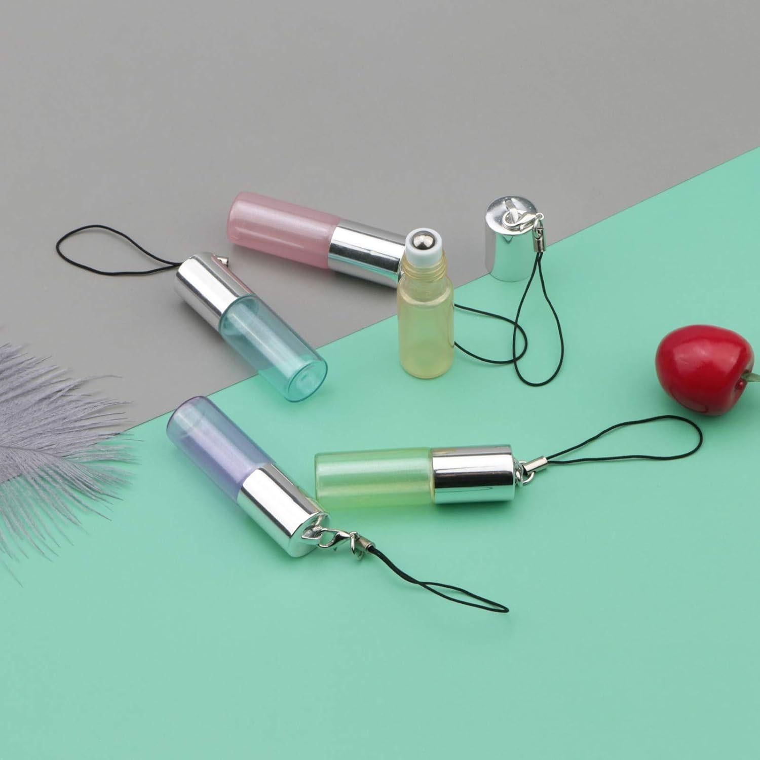 Juego de 10 Botellas de Vidrio Roll-on 5ml Newzoll para Aceites