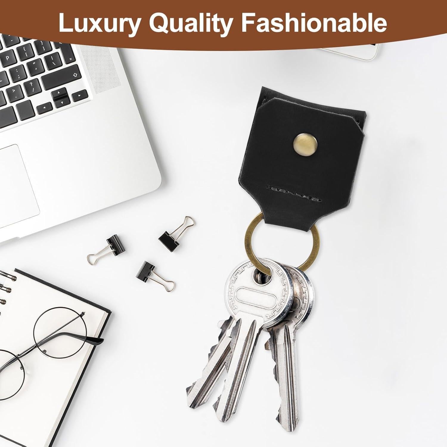 Funda de Cuero Genuino Jack&Chris para Tarjetas SD - 2 Paquetes