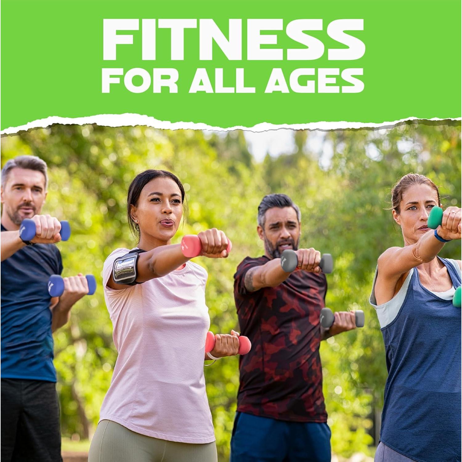 Pesas de Mano Neopreno Yes4All 1.36kg Par Antideslizantes