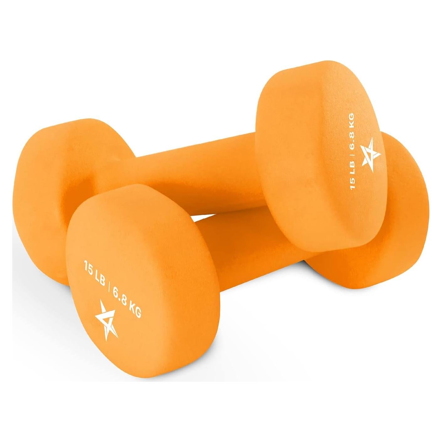 Pesas de Mano Neopreno Yes4All 6.8 kg Antideslizantes Hexagonales