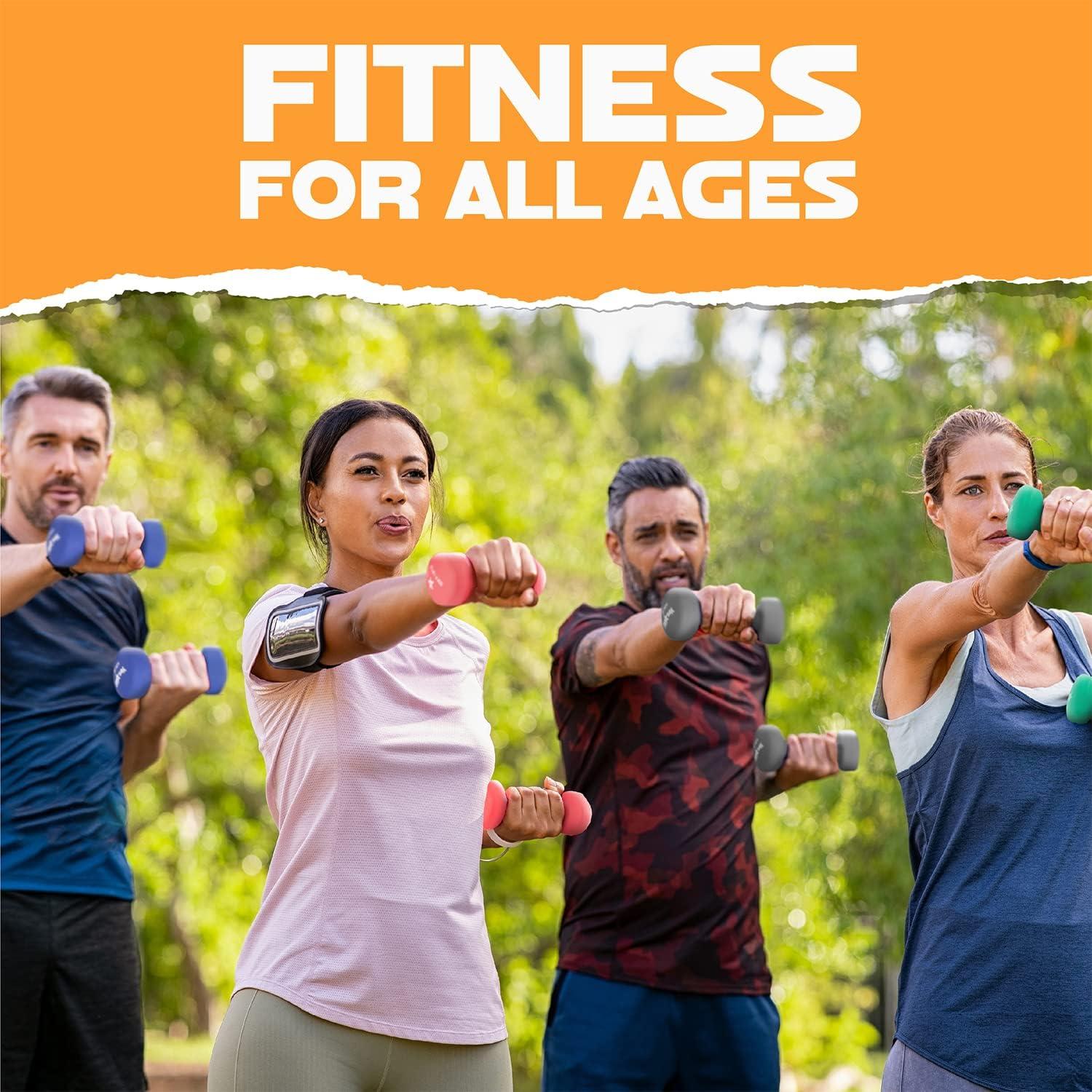 Pesas de Mano Neopreno Yes4All 6.8 kg Antideslizantes Hexagonales