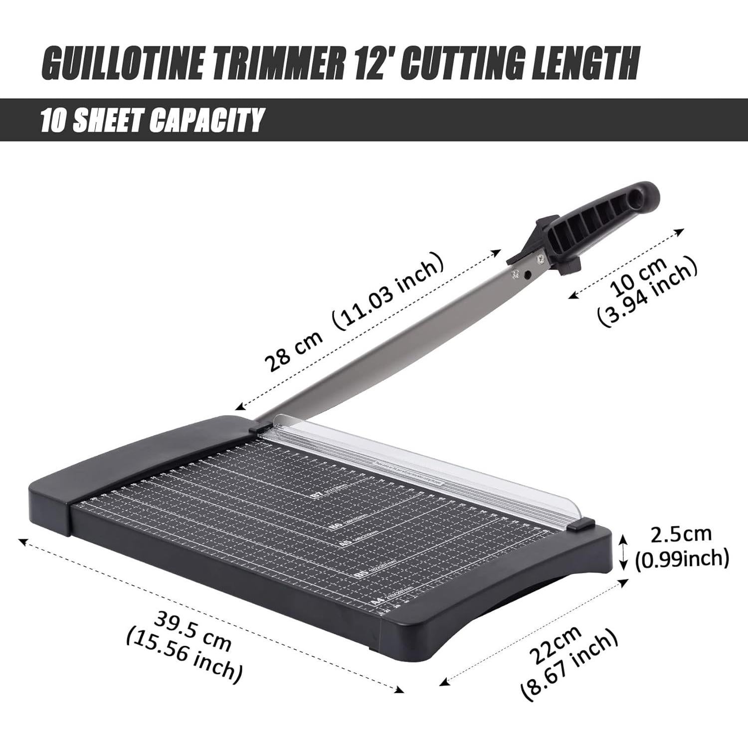 Cortadora de Papel TIANSE Guillotina 30.48 cm Metal A4