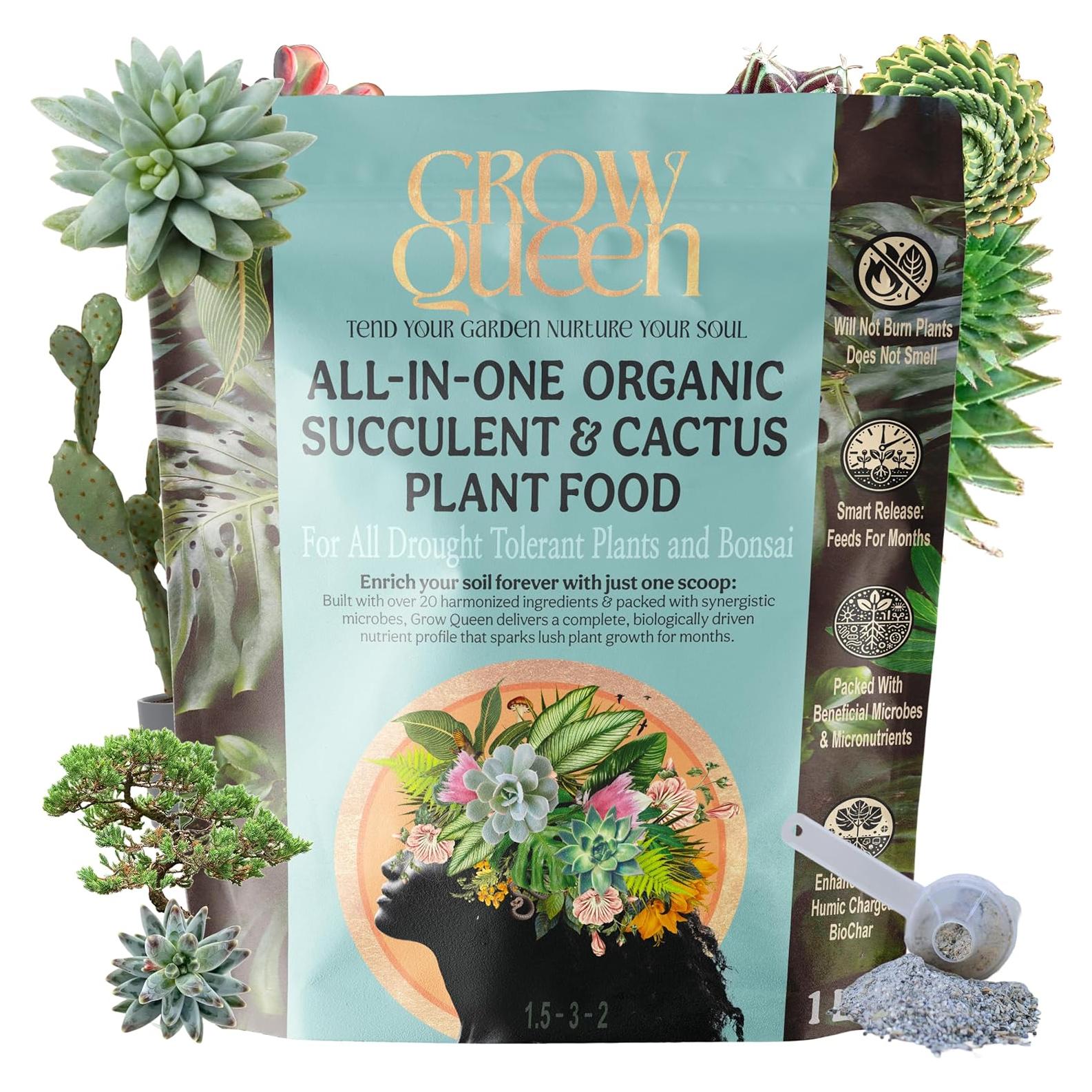 Fertilizante Orgánico Grow Queen para Suculentas 0.45 kg