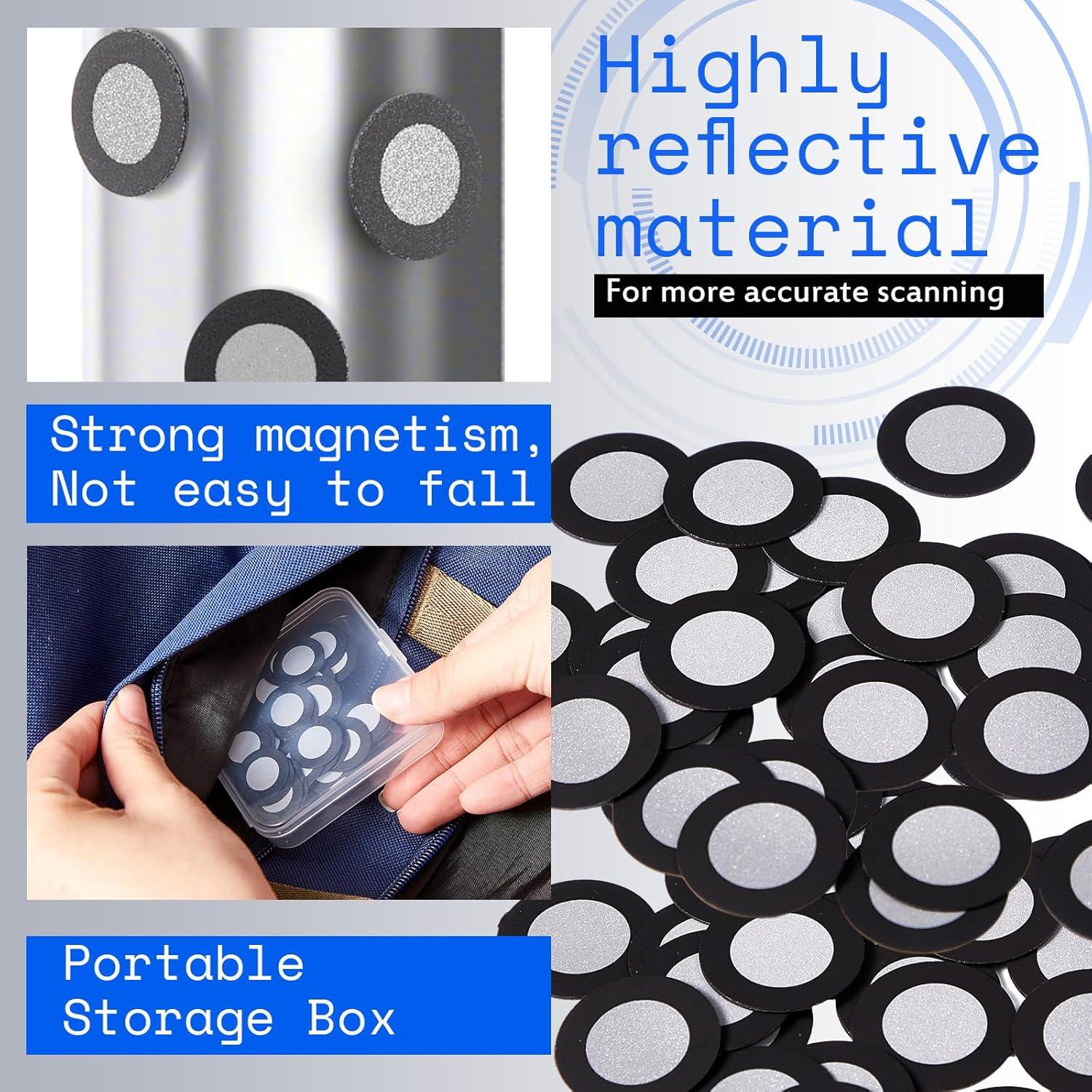 Puntos Magnéticos de Escaneo 3D Kingdder - 100 Pcs, 12mm/19mm