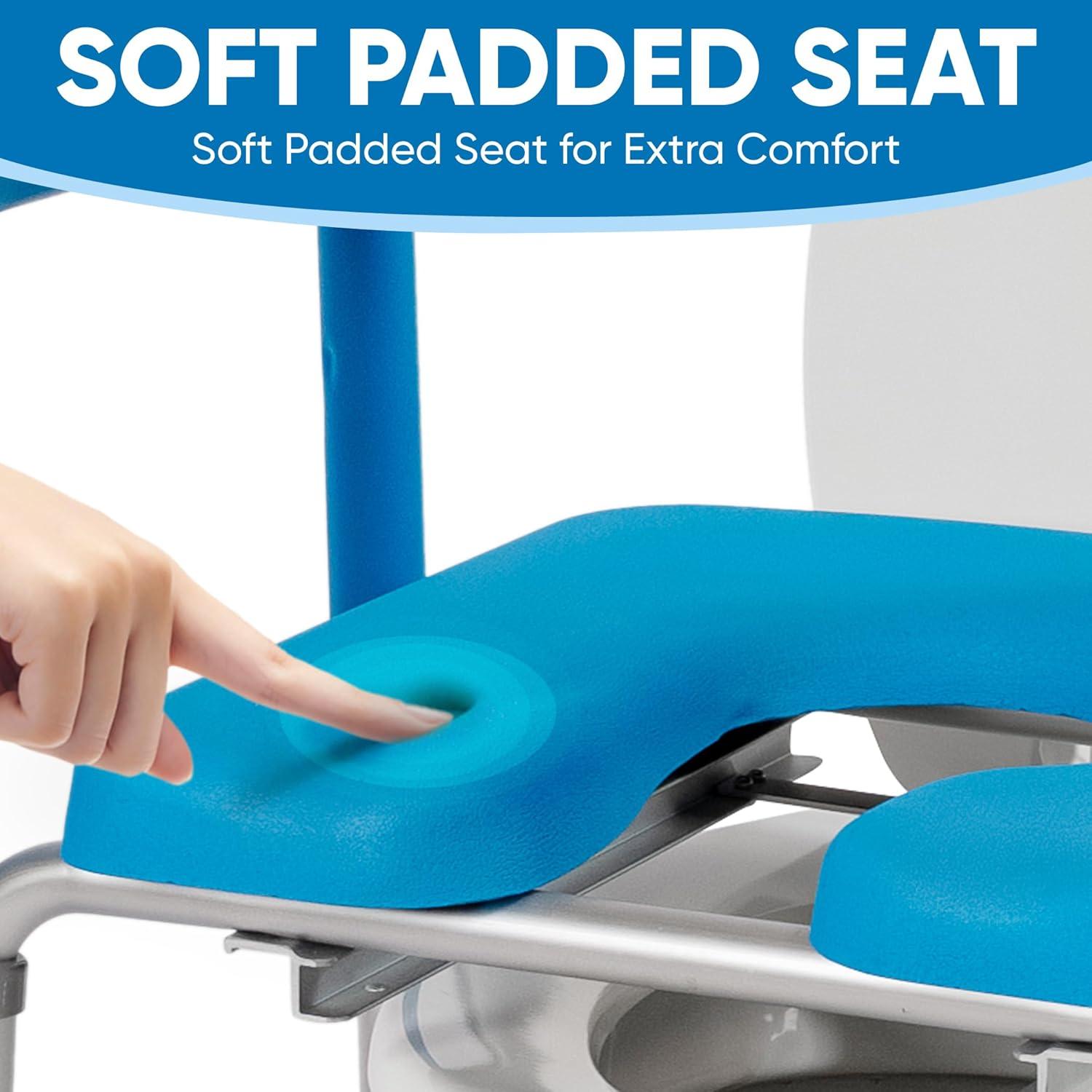Asiento Elevado con Almohadilla Platinum Health Azul 150 kg