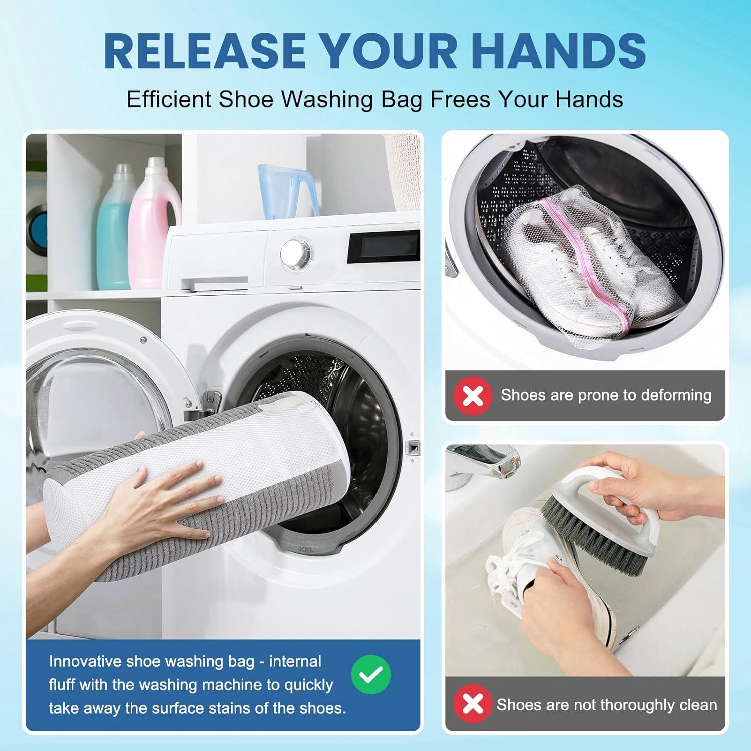 Bolsa de Lavado de Zapatos Reutilizable XSHBG-GY - Gris