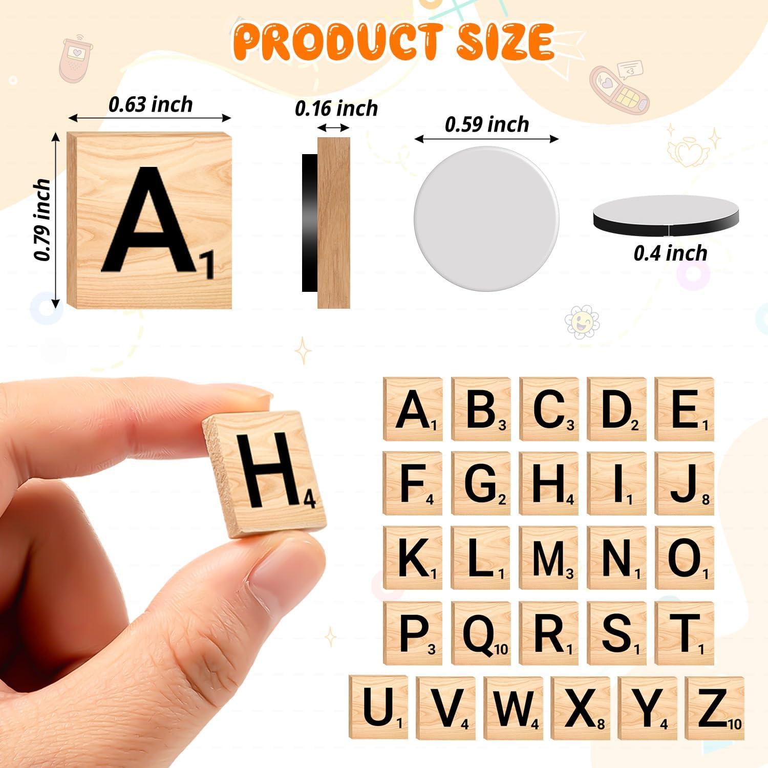 150 Letras Magnéticas de Madera JMZYJZH para Refrigerador