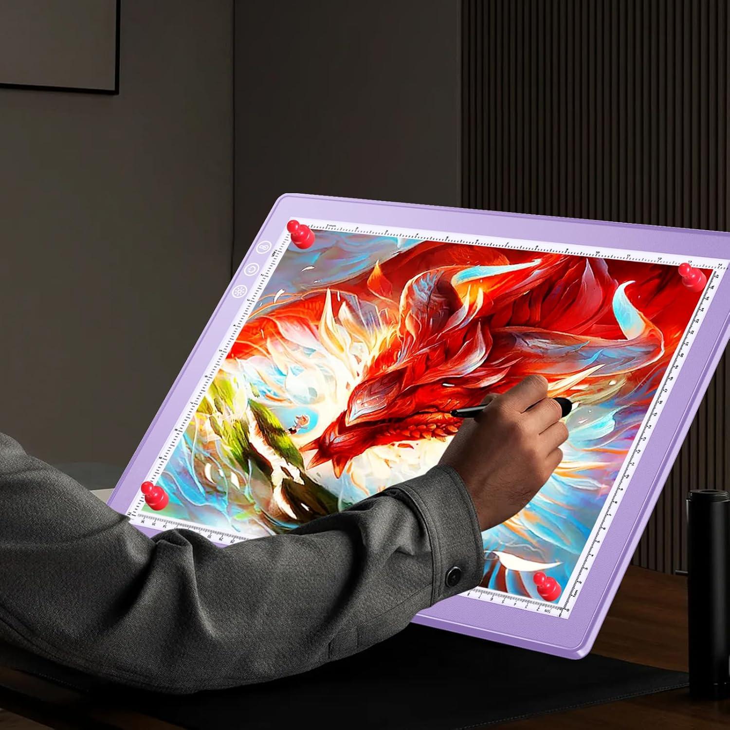 Caja de Luz LED Recargable A3 ZEXALIGHT 2500mAh 8 Niveles