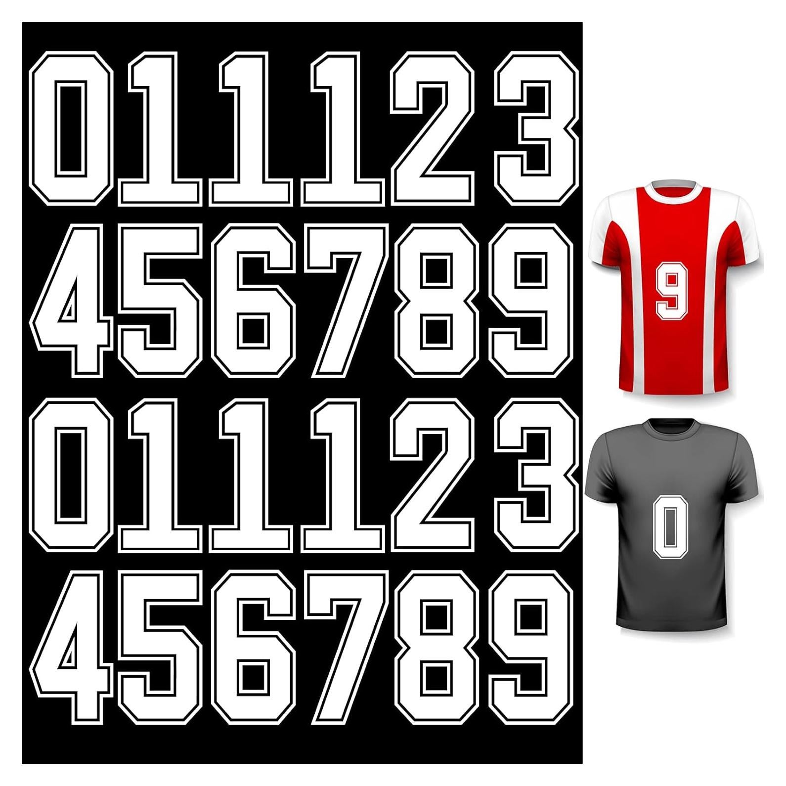 Números de Transferencia de Calor WILLBOND 24 Pcs 12.7 cm