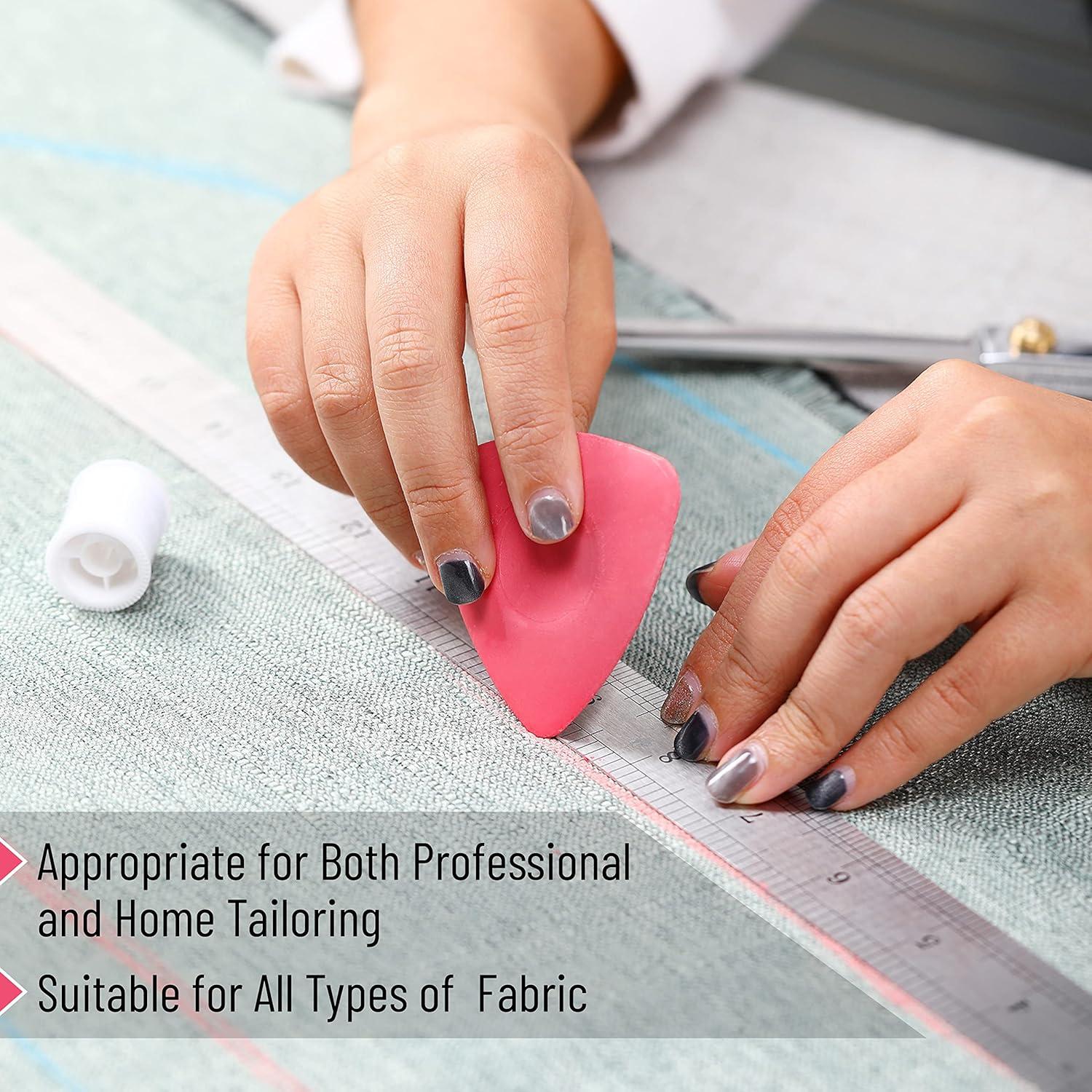 Tiza de Sastre Mr. Pen, Paquete de 8, Lavable, Triangular