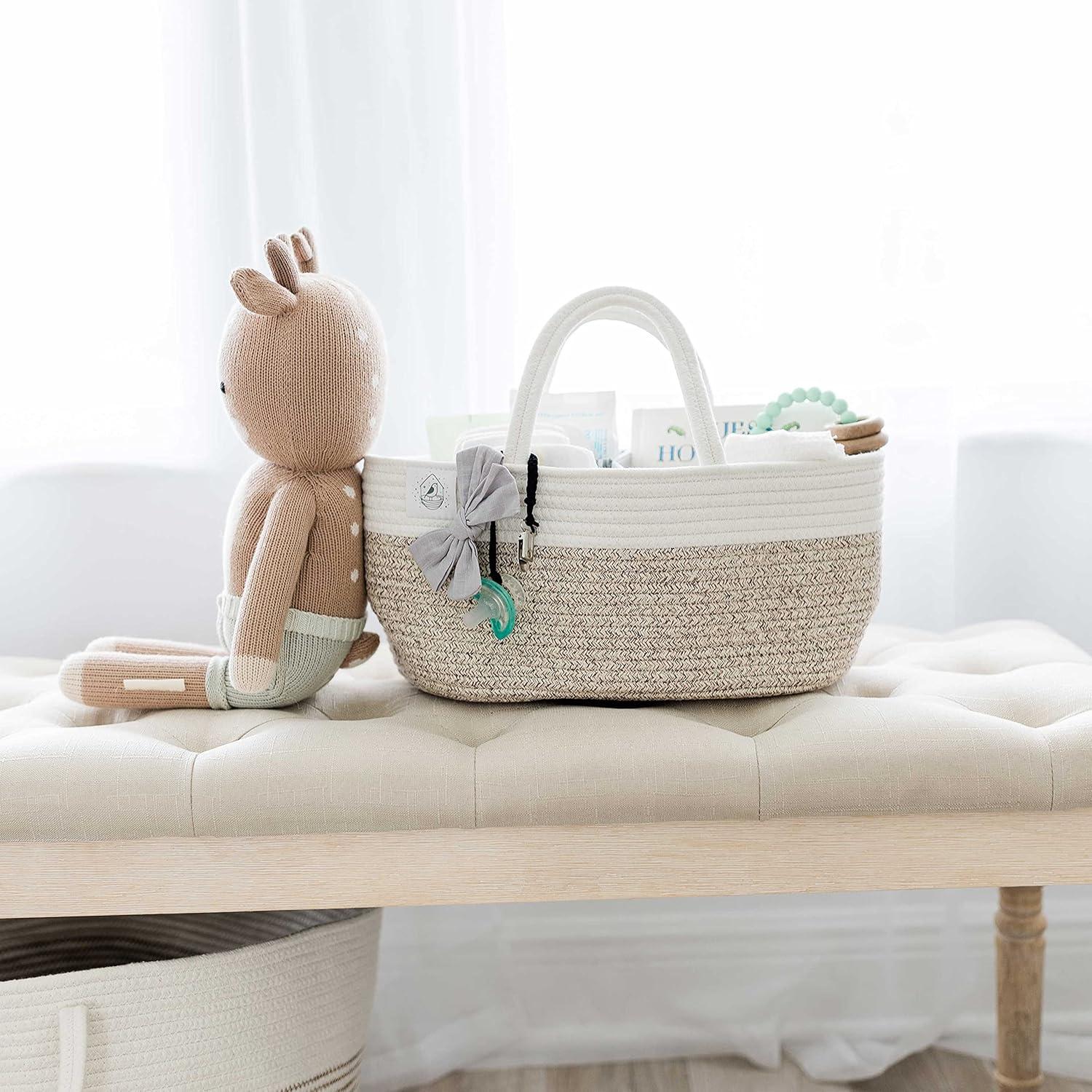 Caddy para Pañales OrganiHaus Marrón 17L con Divisores