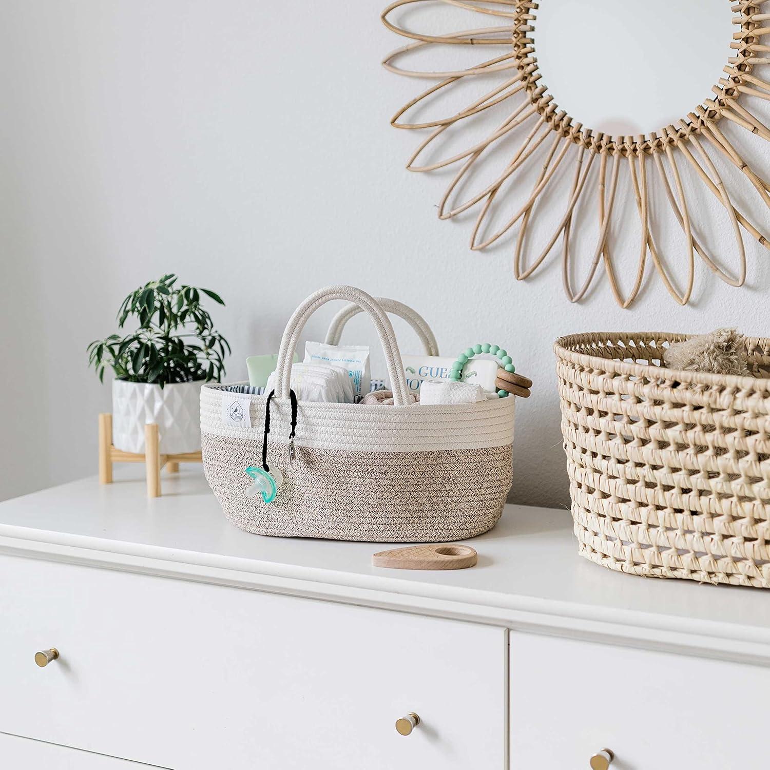 Caddy para Pañales OrganiHaus Marrón 17L con Divisores