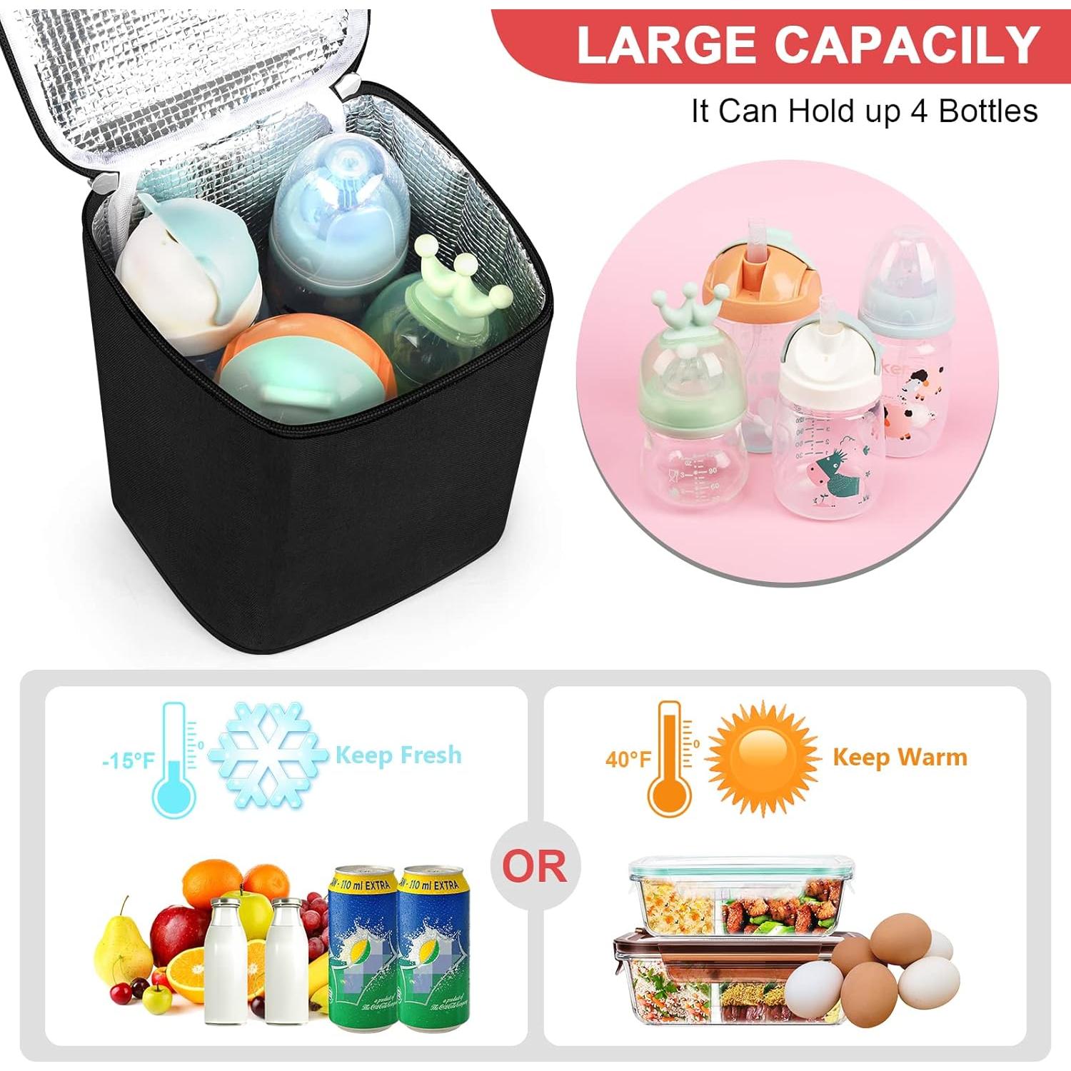 Bolsa Enfriadora de Leche Materna Accmor AC8379, 4 Biberones