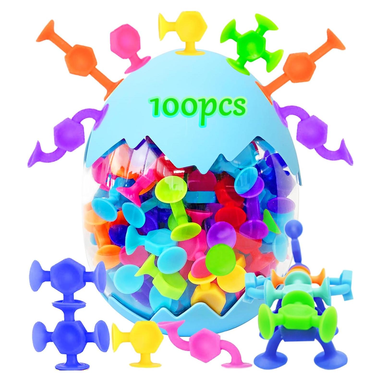 100 Juguetes de Baño de Ventosa para Bebés - CreateView