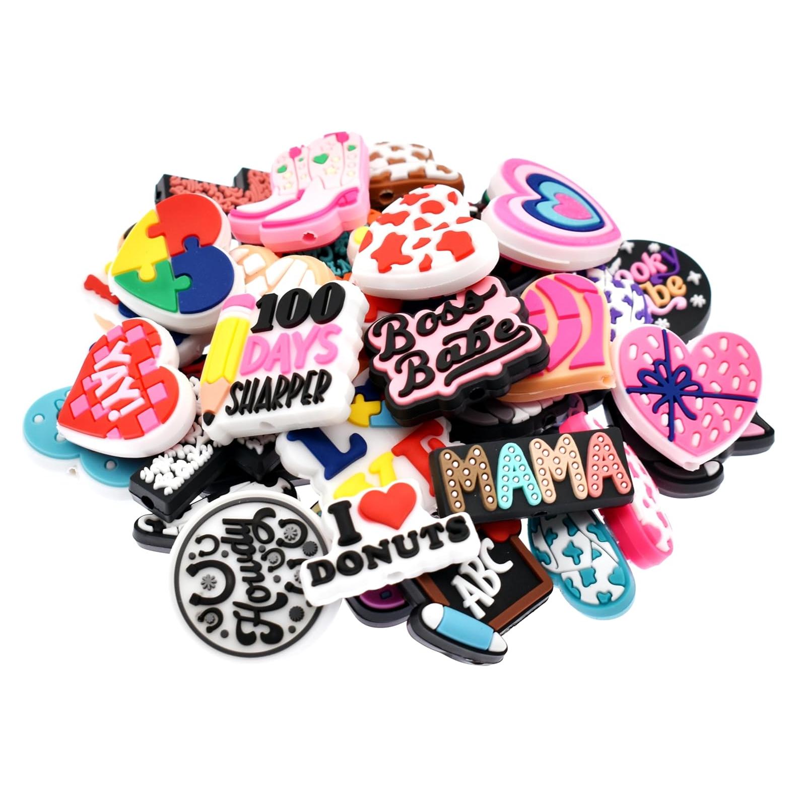 40 Perlas de Silicona Coloridas XHAOYEAHX para Manualidades DIY