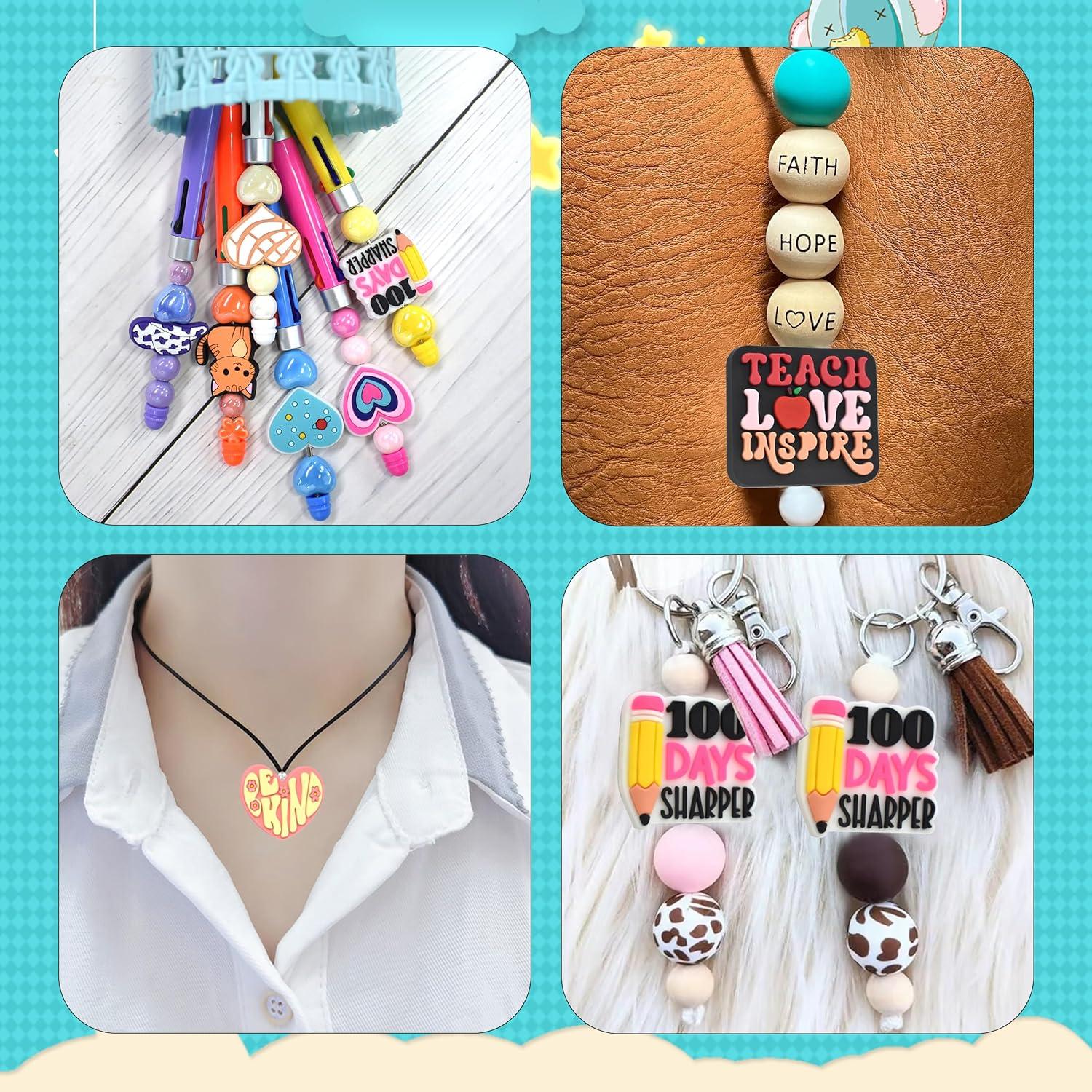 40 Perlas de Silicona Coloridas XHAOYEAHX para Manualidades DIY