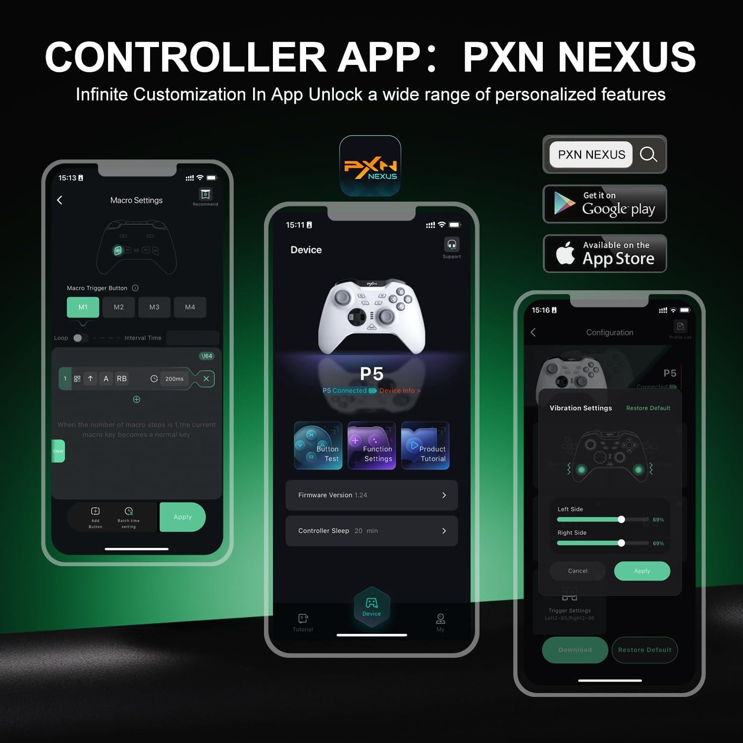 Controlador Inalámbrico PXN P5 para PC y Switch - Negro