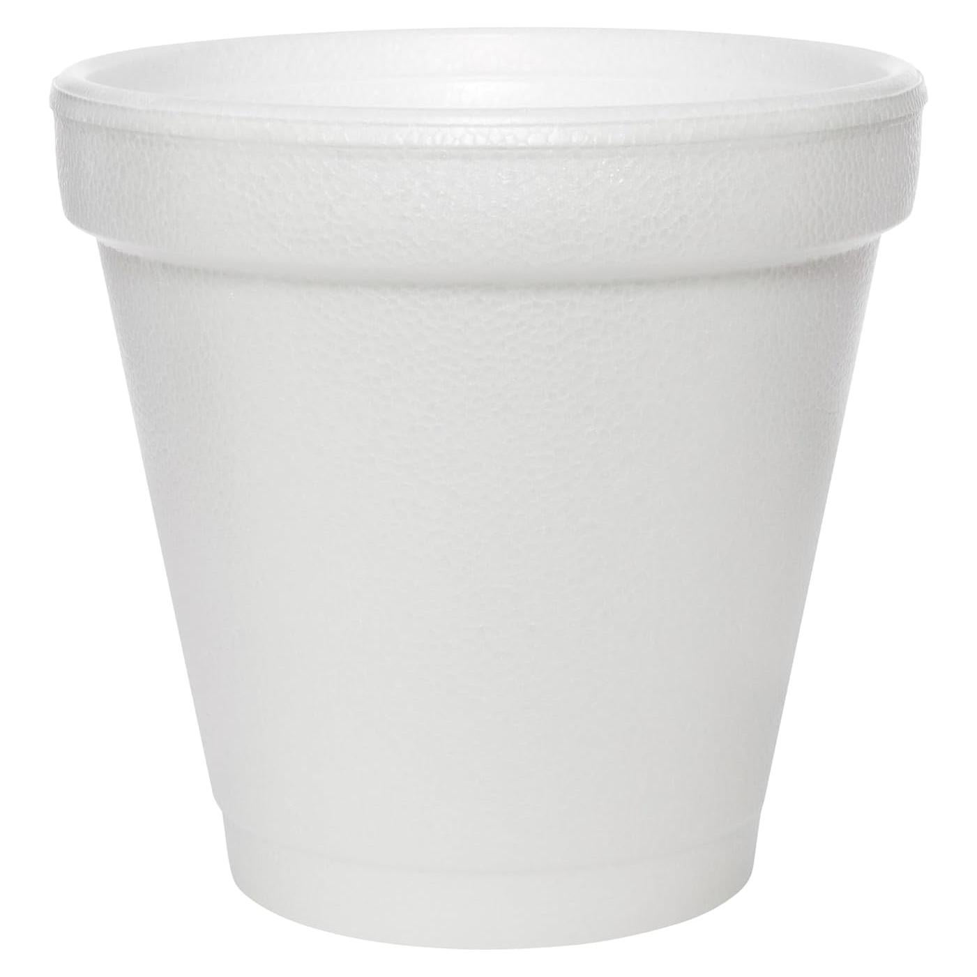 Tazas de Espuma Dart 4J4 4 oz Blancas - Caja de 1000 Unidades