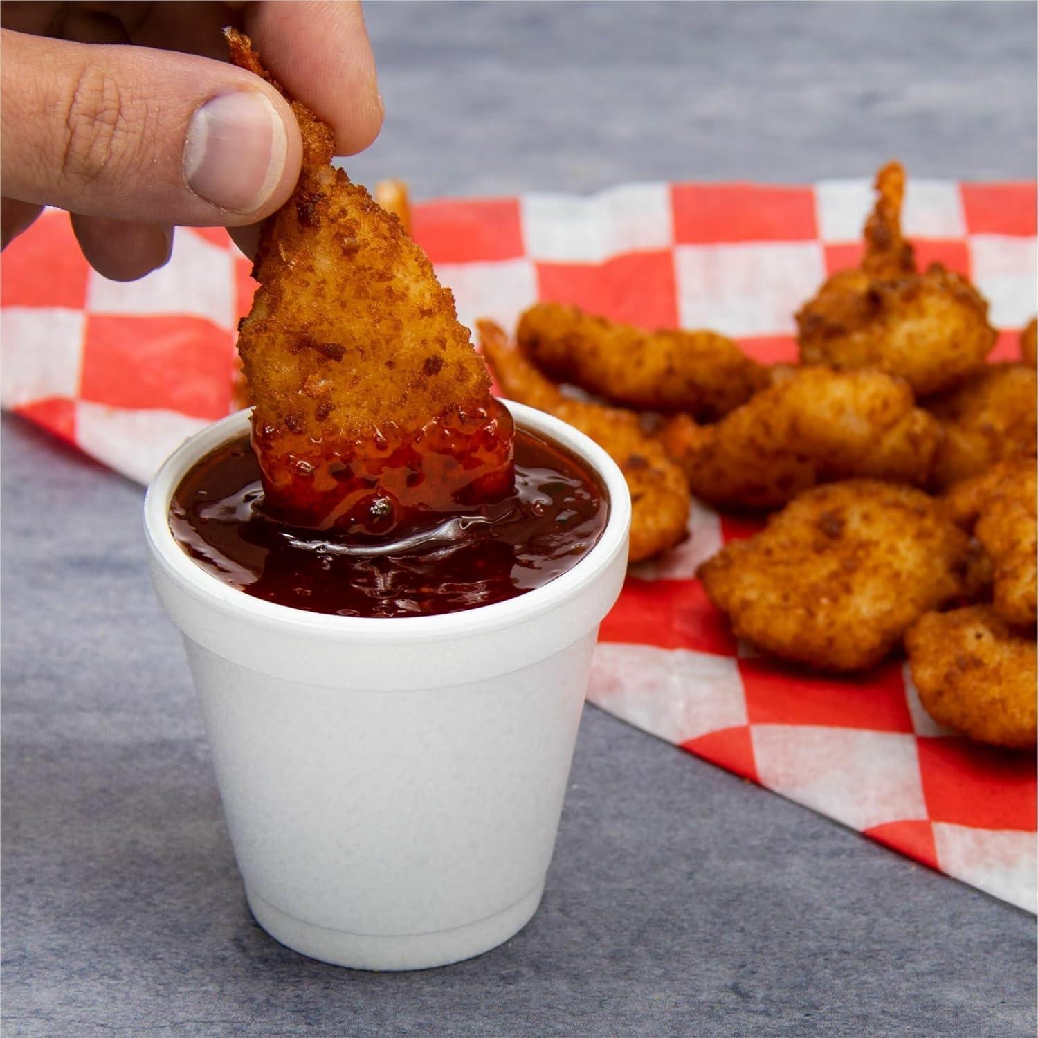 Tazas de Espuma Dart 4J4 4 oz Blancas - Caja de 1000 Unidades