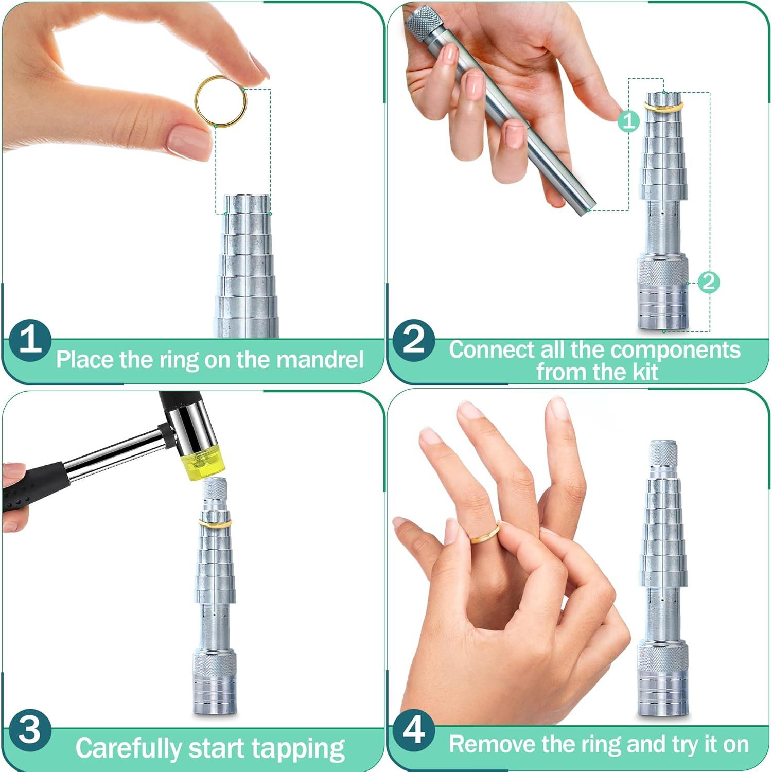 Kit de Herramientas para Estirar Anillos - Joyería Profesional