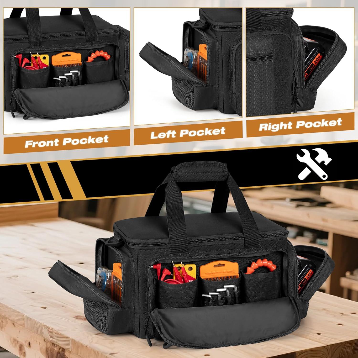 Bolsa de Herramientas Táctica Trahzia Negra 35.56x21.59x20.07 cm