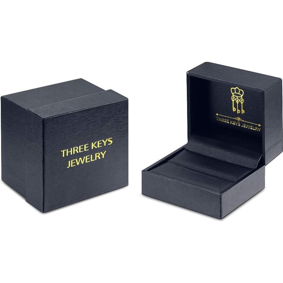 Anillo de Boda Tungsteno 6mm Azul Tres Claves Joyería