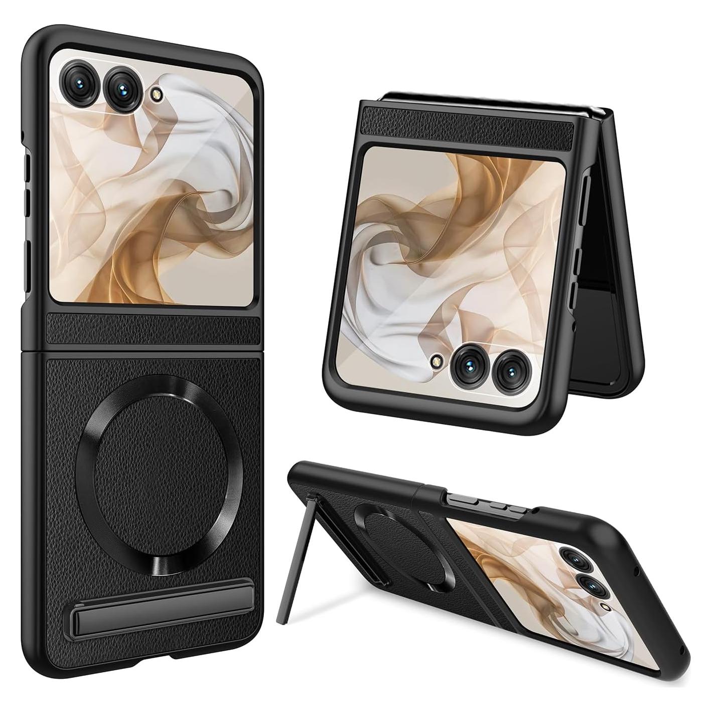 Funda Haeuorey para Motorola Razr 2024 con Soporte y Protector