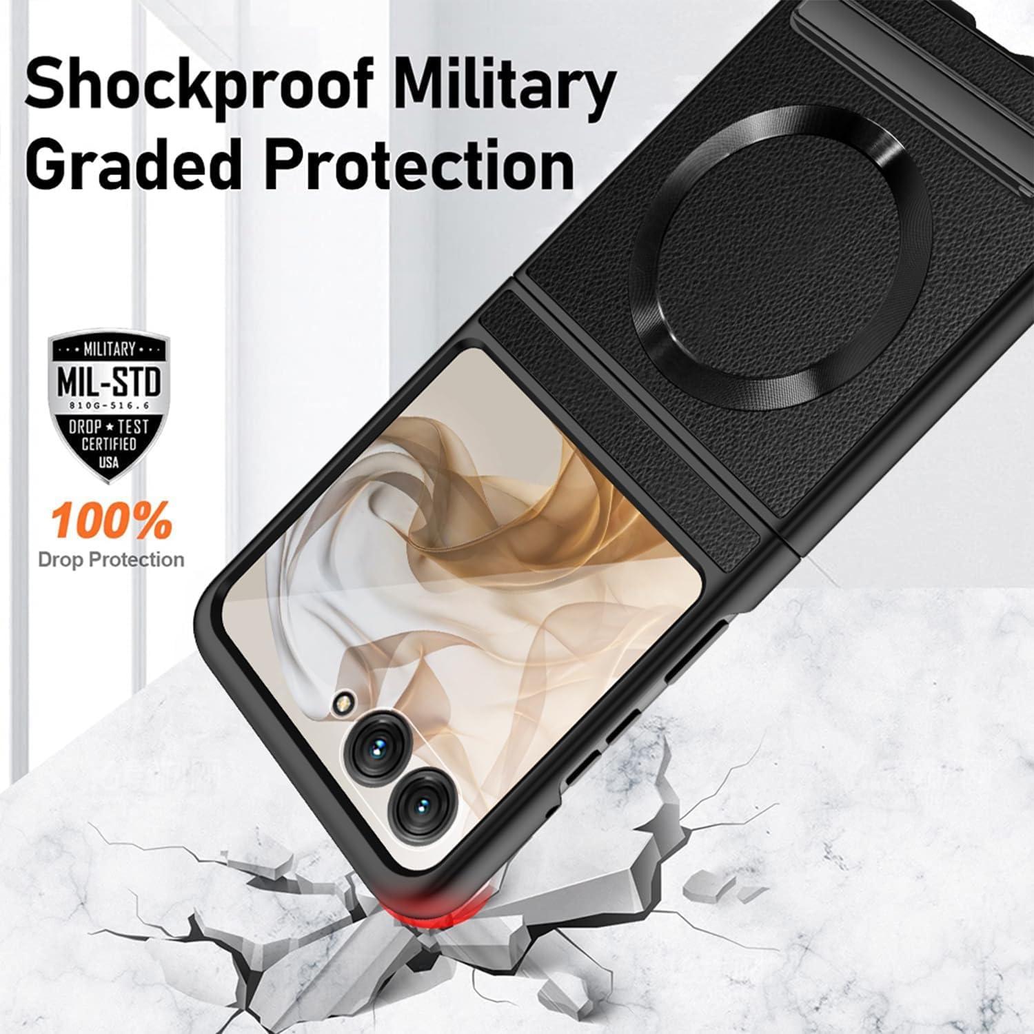 Funda Haeuorey para Motorola Razr 2024 con Soporte y Protector