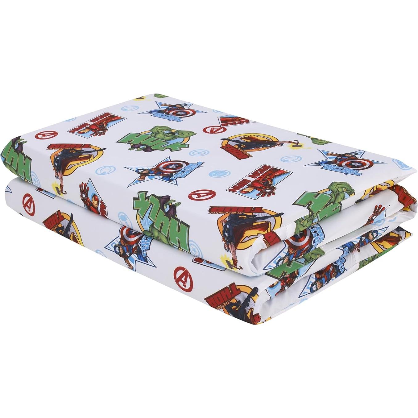 Sábana para Colchoneta de Siesta NoJo Vengadores 48x114 cm