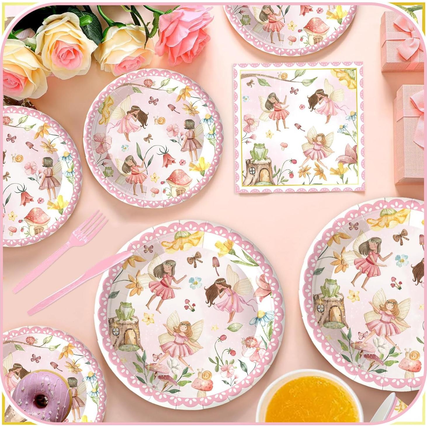 Kit de Fiesta de Hadas 120 Piezas para 20 Invitados