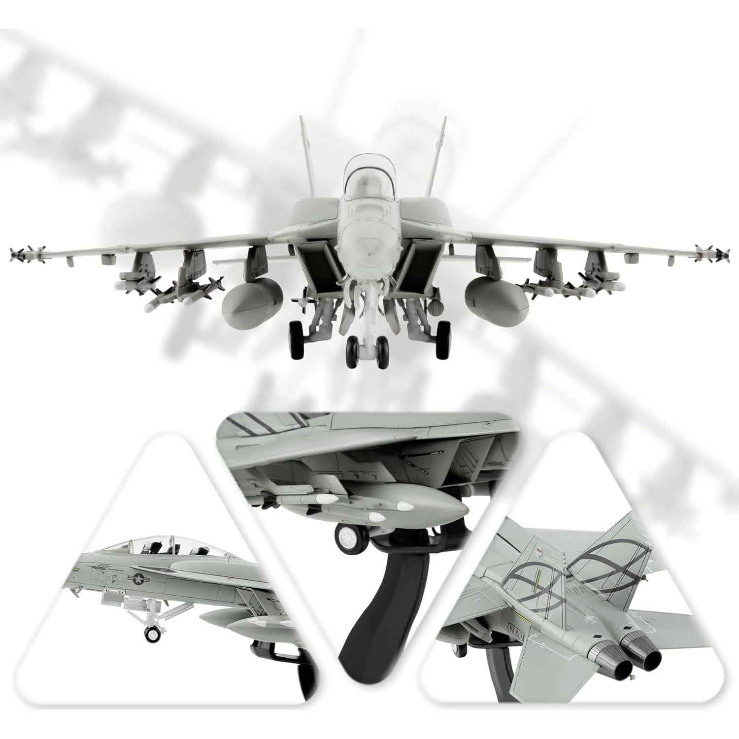 Modelo de avión militar HANGHANG F/A-18F 1:72 aleación