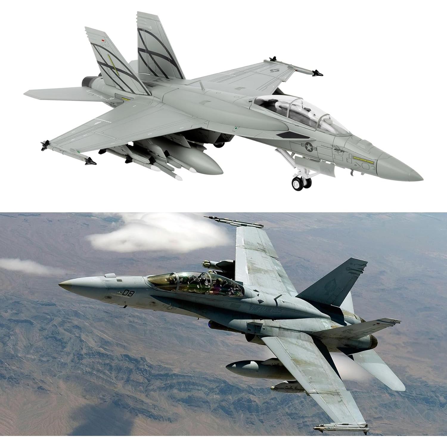 Modelo de avión militar HANGHANG F/A-18F 1:72 aleación