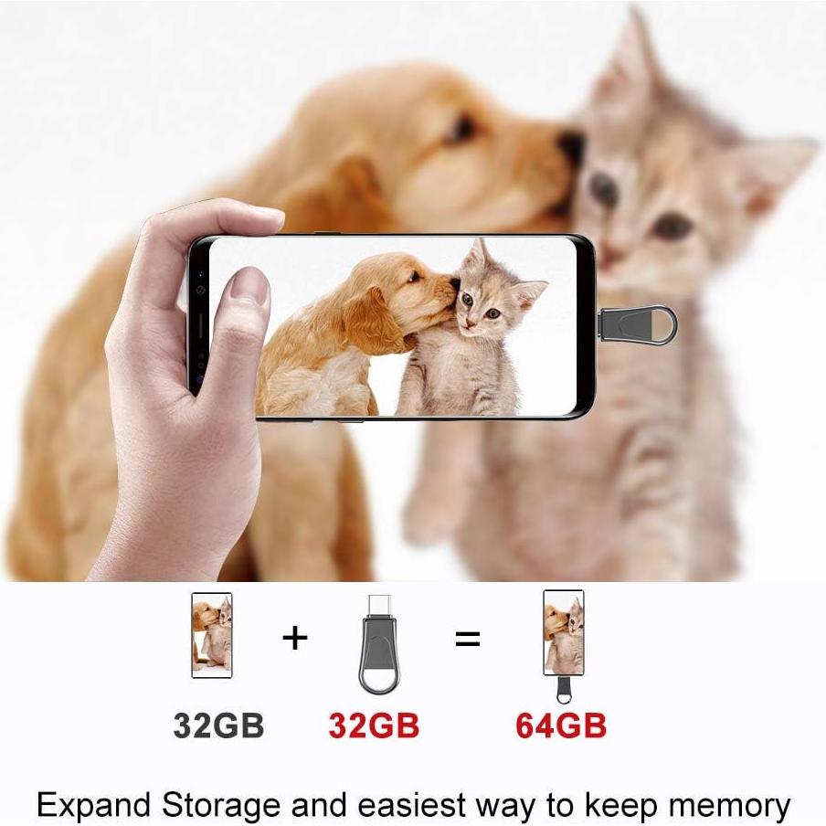 Unidad Flash USB C 32GB Sanfeya Doble USB 3.0 OTG