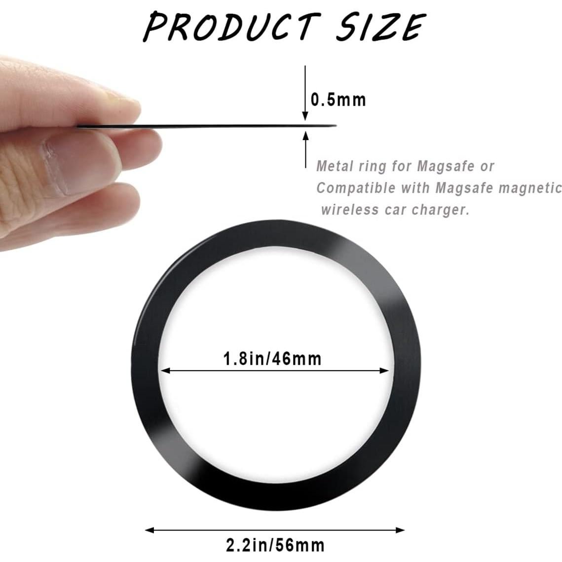 Anillos Metálicos Universales IOUALEY para Carga Inalámbrica