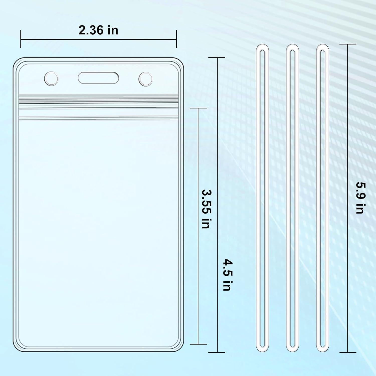 Paquete de 10 Sujetadores de Etiquetas de Equipaje Koorito